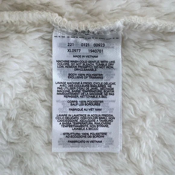 NEW Columbia Beech Forest High Pile Soft Teddy Fleece 1/4 Pullover Cream Large - Picture 11 of 15